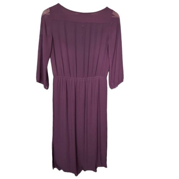 Aritzia Babaton Pieter Pleated Midi Dress Women Size XXS - Picture 4 of 9